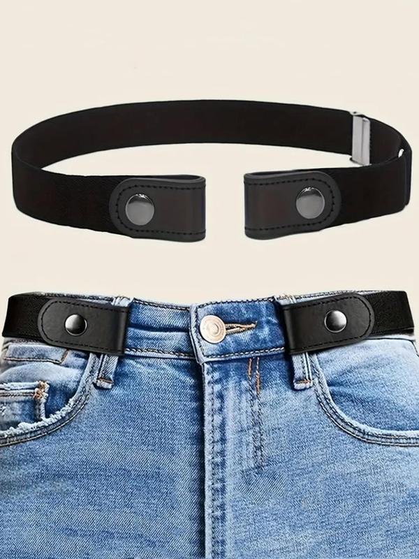 No Trace Invisible Elastic Belt, Casual Comfortable Waistband for Jeans Pants, Outdoor Decorative Stretch Belt for Men & Women