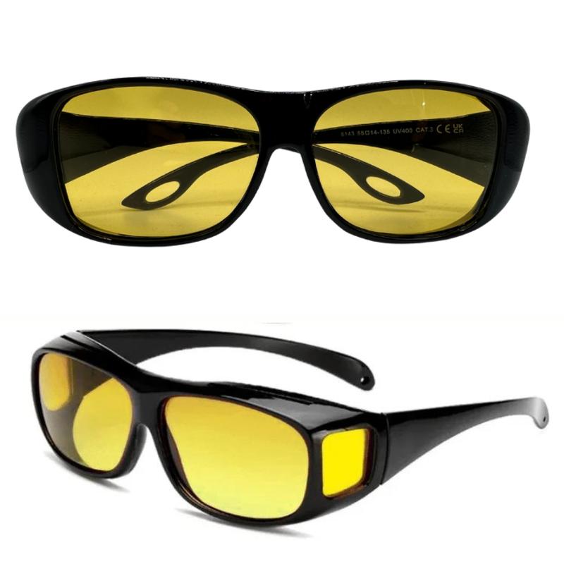 Night Vision Pro Official Night Driving Glasses with Glarecut Technology. Polarized Yellow Lenses Anti Glare Night Driving Glasses for Driving At Night