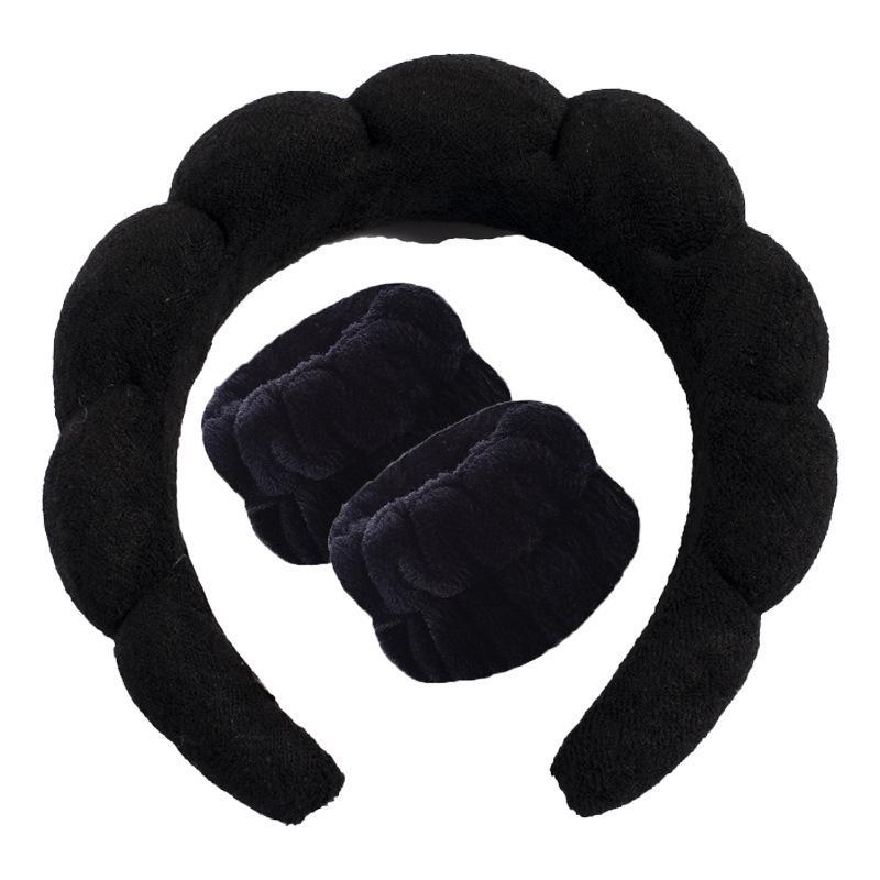 Hair Accessories for Women, 1 Count Cloud Shaped Hair Band & 2 Counts Elastic Hair Rope & 2 Counts Face Wash Wristband & 1 Count Hairpin, Heatless Styling Tools