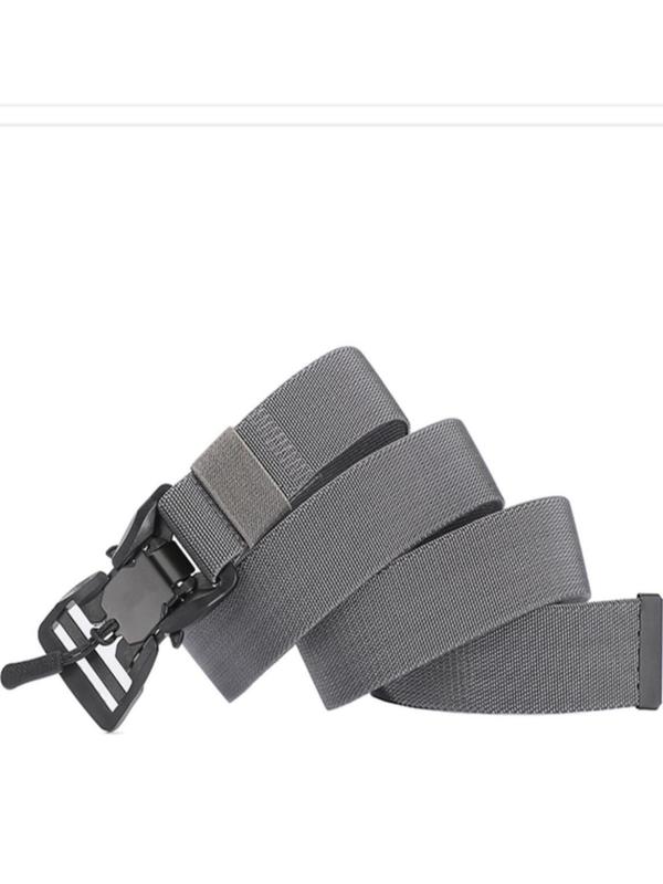 Solid Color Nylon Fashion Tape Belt For Men And Women, Simple Quick Release Buckle Belt, Military Tactical Belt, Daily Clothing Decoration