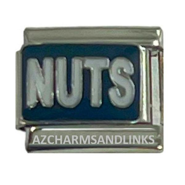 Italian Charm Link NUTS Charm 9mm - Unisex