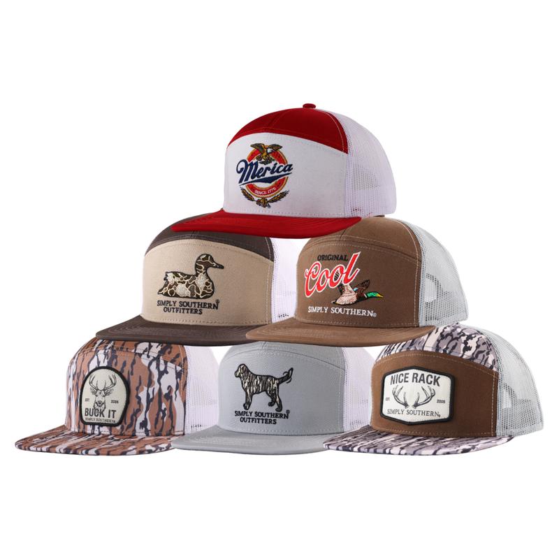 Men's 7 Panel Hats | Simply Southern Outfitters