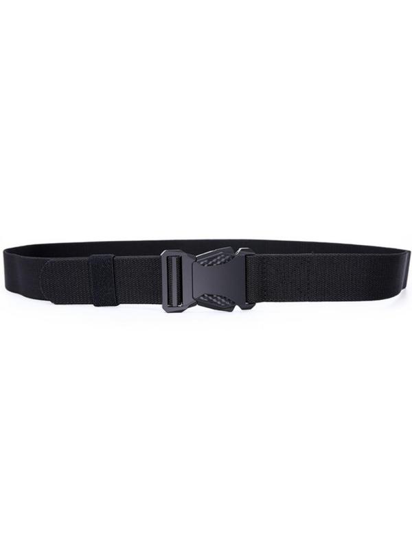 Men's Casual Plain Color Tape Belt, Quick Release Elastic Belt, Fashion Belt for Daily Clothing Decor, Trouser Belt for Men