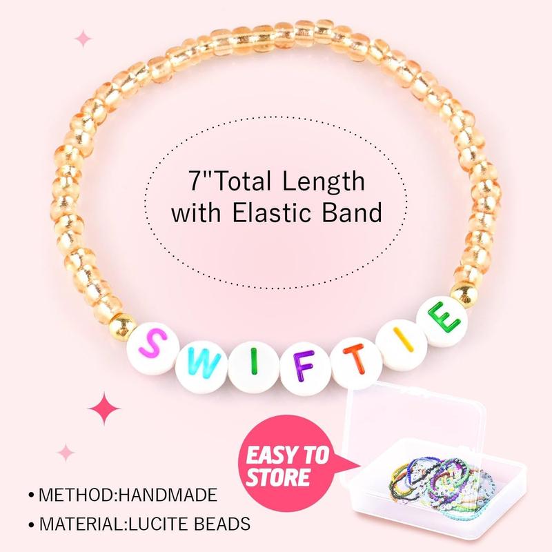 Friendship Bracelet Set 16-Piece Lover Album Tour Folklore Reputation Singer Friendship Musician Gift for Girlfriend and Fans