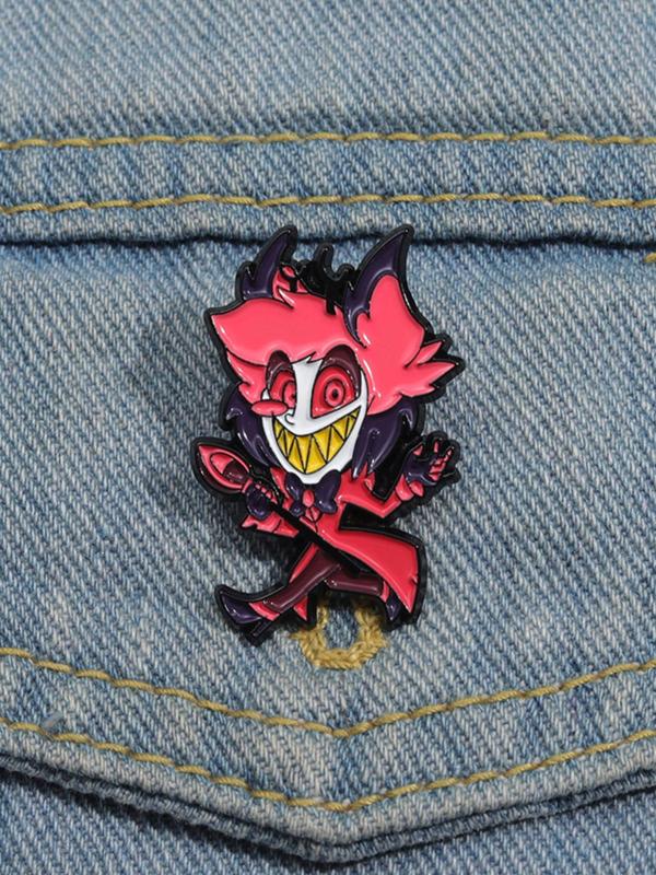 Cartoon Character Design Brooch, Cute Enamel Pin for Daily Clothing Decor, Trendy All-match & Exquisite Brooch for Birthday Gift