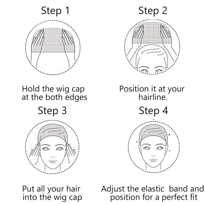 (Free Gifts-Do Not Order Separately) HD Wig Cap, Transparent Stocking Wig Caps Invisible Thin Nylon Cap