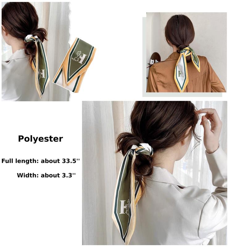 10 pieces set hair ribbon scarf set fashion ribbon scarf for hair handbag handle scarf purse scarf for women hair accessories bag accessories bag scarf handbag scarf for women girls ladies fashion accessories purse scarf hairscarf