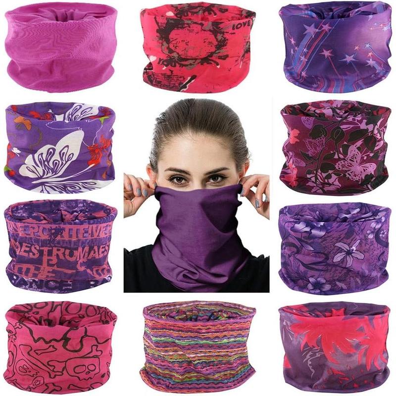 Multi  Tube Bandanas Seamless Neck Gaiter Face Mask Magic Scarf Headband Balaclava Gator Masks Sweatband