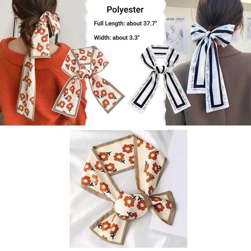 10 pieces set hair ribbon scarf set fashion ribbon scarf for hair handbag handle scarf purse scarf for women hair accessories bag accessories bag scarf handbag scarf for women girls ladies fashion accessories purse scarf hairscarf