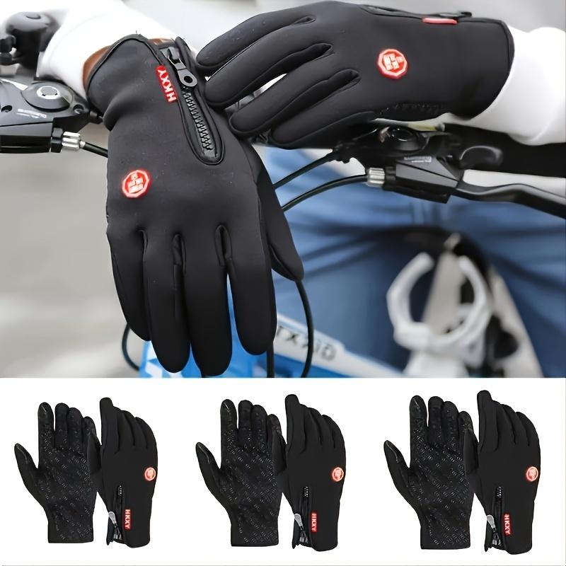 Winter Warmth Men's Coldproof Gloves - Waterproof, Non-slip, Velvet Lined, Index Finger Touch, Perfect for Outdoor Sports, Spring and Winter Fishing, Hiking, Camping, and Cold Weather Activities