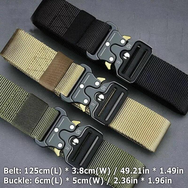 Universal Military Tactical Army Belt - Heavy Duty Nylon Waistband for Security Guards and Utility Workers