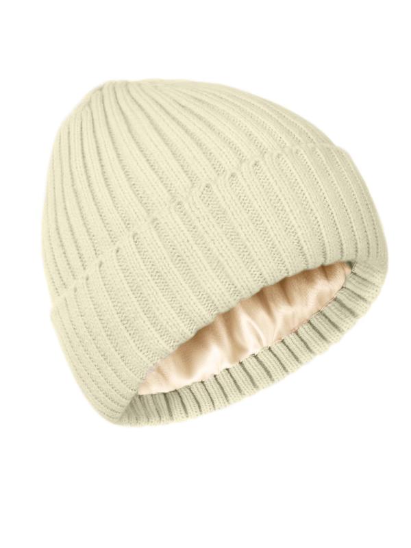 Solid Color Beanie Hat, Women's Winter Outdoor Sports Hat, Warm Hat for Women & Men, Fashion Accessories for Fall & Winter