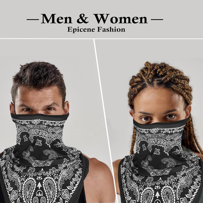 Bandana Neck Gaiter Balaclava Face Scarf Mask Quick-Dry Half Masks for Women Men-UV Sun Protection & Breathable & Dustproof