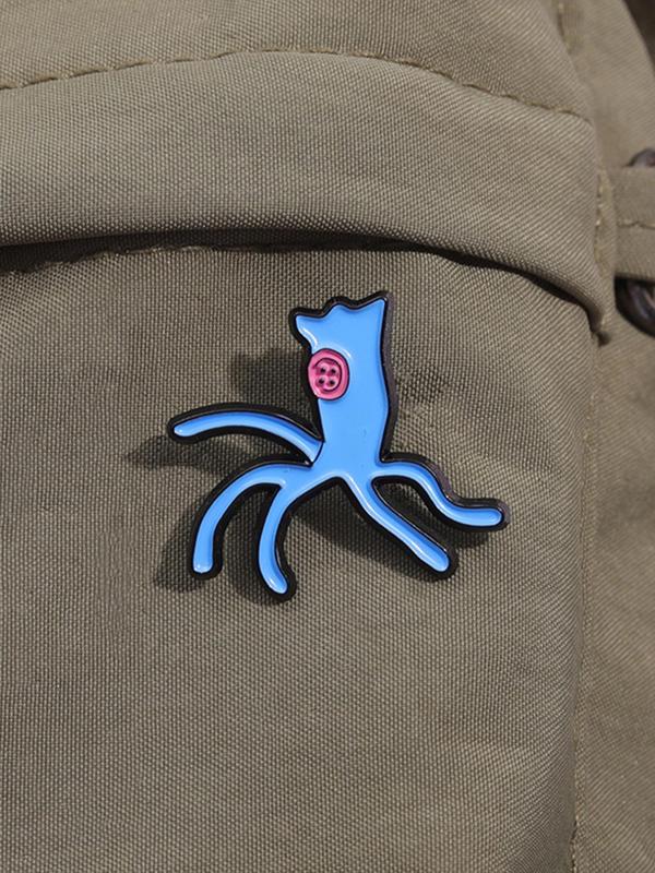 Cartoon Octopus Design Brooch, Animal Design Clothes Brooch, Fashion Accessories for Men & Women