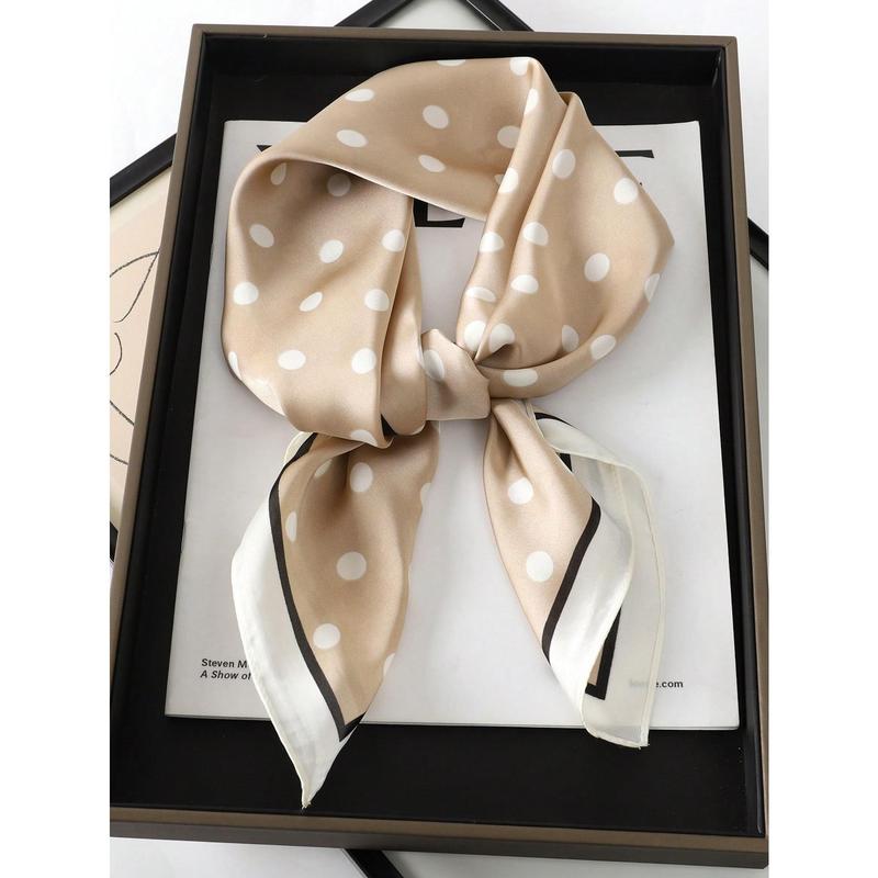 New Style 1pc Women's Luxurious Elegant Fashionable Floral Printed 70*70cm Silk Scarf for Spring, Suitable for Daily Wear, Perfect Gift Accessories Women