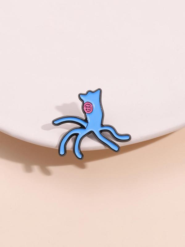 Cartoon Octopus Design Brooch, Animal Design Clothes Brooch, Fashion Accessories for Men & Women