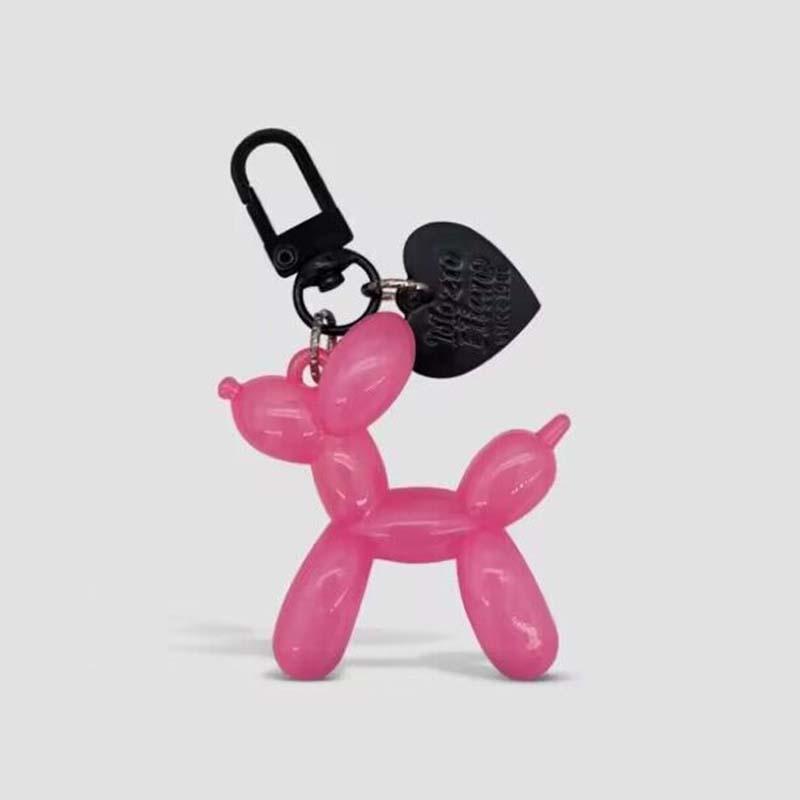 Fashion Keychain Punk Y2K Balloon Dog Keychains for Women Bag Pendant Jewelry Trinket Girl's Car Key Ring Key Chain Accessories