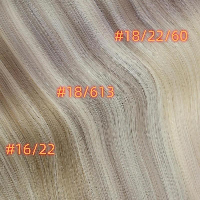 Full Shine Seamless Clip in Human Hair Extension Straight Hair 120g 8 Pcs Easy to Apply