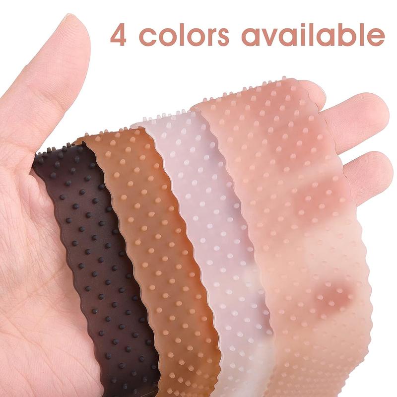 4Pcs Wig Grip Band Non-Slip Silicone Wig Headband for Women Adjustable Wig Fix Seamless Wig Band Elastic Wig Gripper Cap for Lace Wigs to Hold Wig Headband Holder Elastic Hair Band