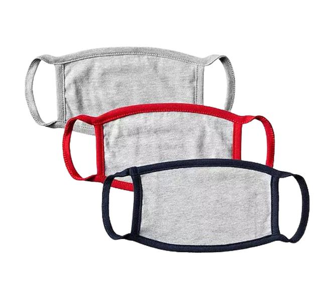 Youth Double Ply Face Mask – 3 Pack, Color: Multi