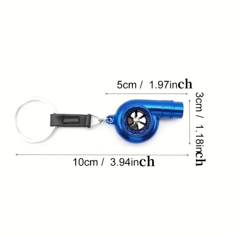 Car Turbine Shaped Keychain with Sound, Car Sound Decorative Keychain, Car Interior Keychain Accessories, Car Accessories