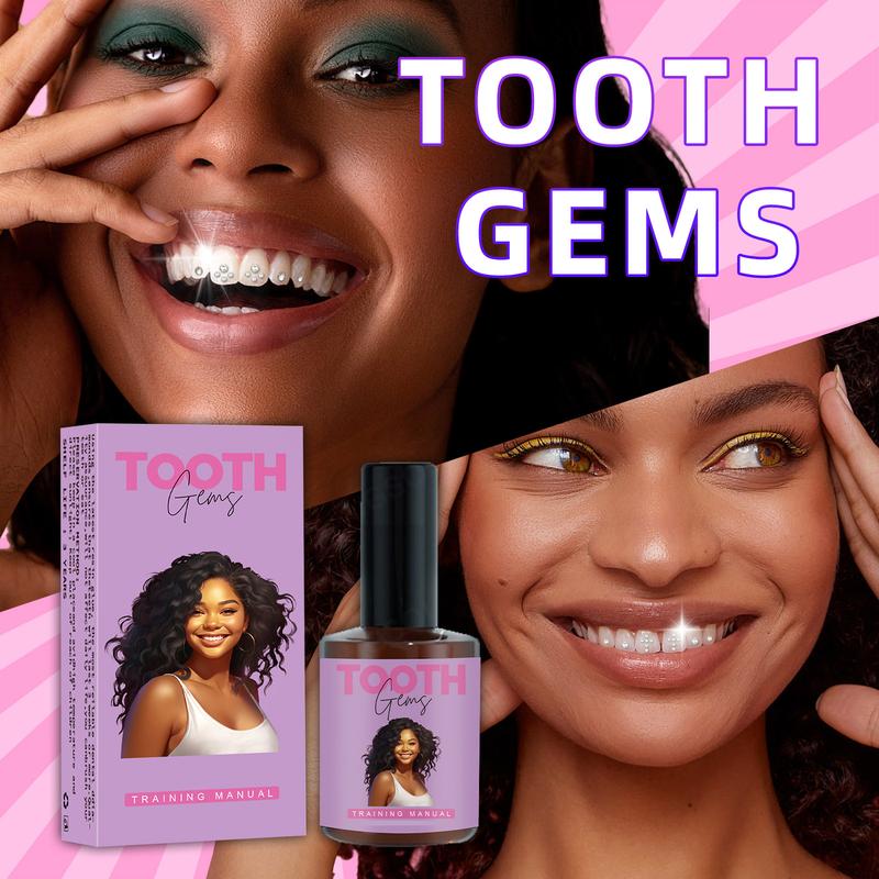 1000 Gems Tooth Gem Kit Tooth Shiny Sticker Spicy Girl Jewelry glamour enhance smile glow