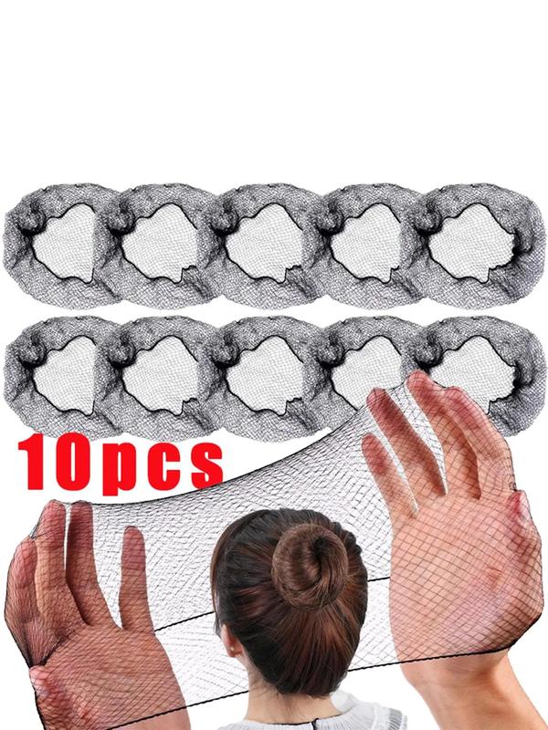 Ultra-fine Invisible Hair Net, High Stretch Hair Net for Women & Girls, Suitable for Dancer, Food Service, Office Staff, Fashion Hair Accessories for Daily Wear