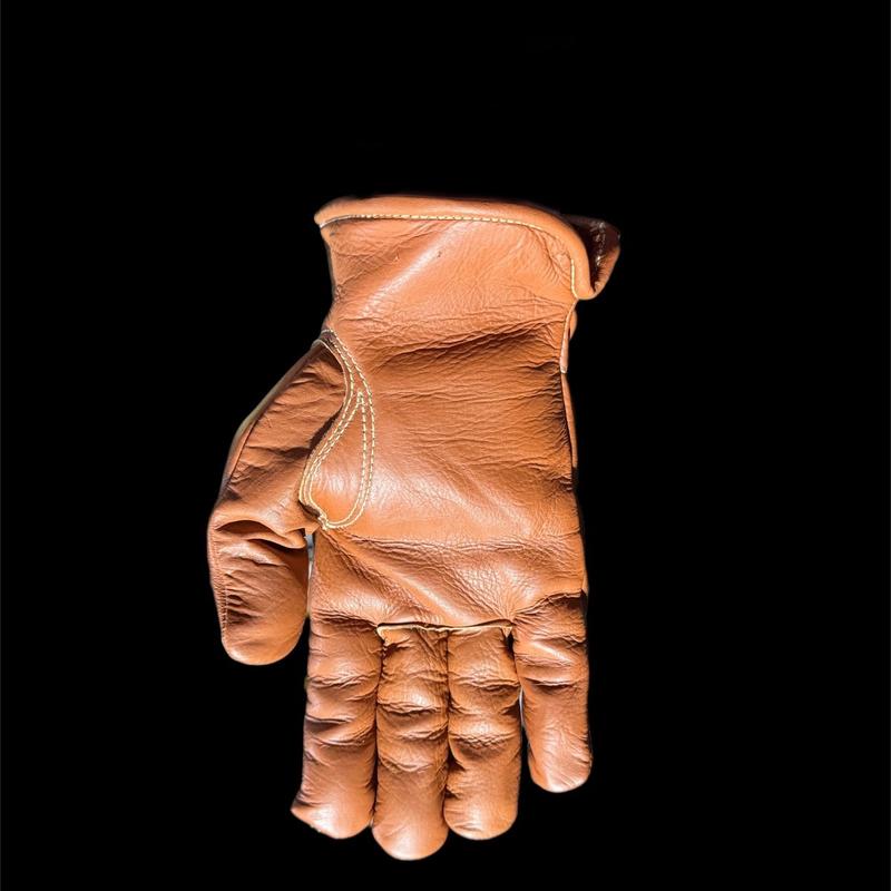 20241975 Flannel Driver Leather Glove with Kevlar Stitching for Cold Weather - Unisex