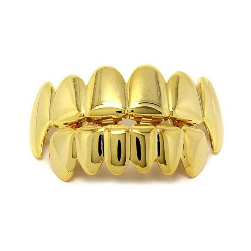 [IFT Jewelry]Unisex 6 Teeth Regular Grillz For Men&Women Hip-Hop Accessories Grills Set