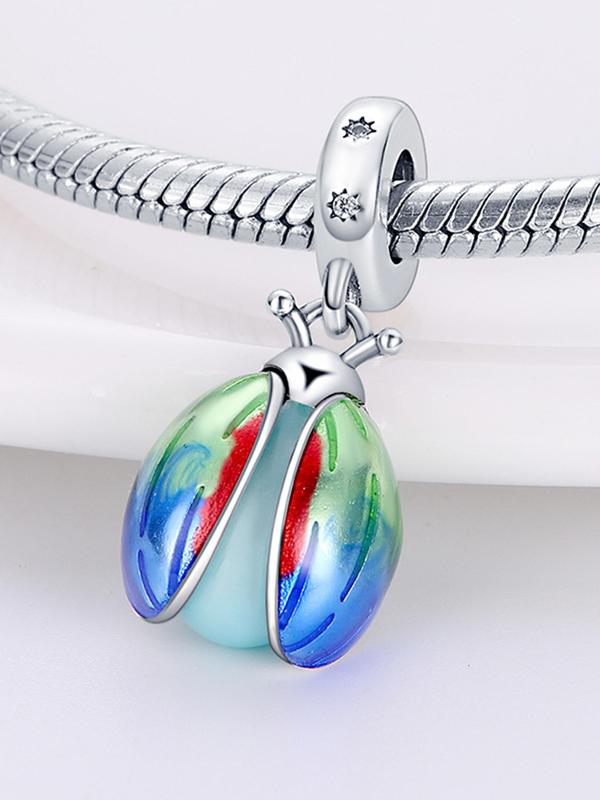 Luminous Ladybug Design Pendant, Glow in The Dark Charm for Bracelet Making, DIY Jewelry Accessories, Fashion Accessories for Party, Daily Decor, Exquisite Jewelry for Gift