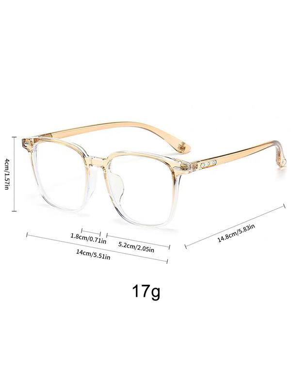 Simple Eyeglasses for Everyday Use, Basic Flat Frame Fashion Eyeglasses for Women & Men,  Eyeglasses for Work, Daily Clothing Decor, for Student Daily Use