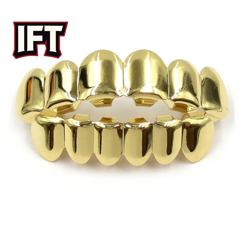 [IFT Jewelry]Unisex 6 Teeth Regular Grillz For Men&Women Hip-Hop Accessories Grills Set