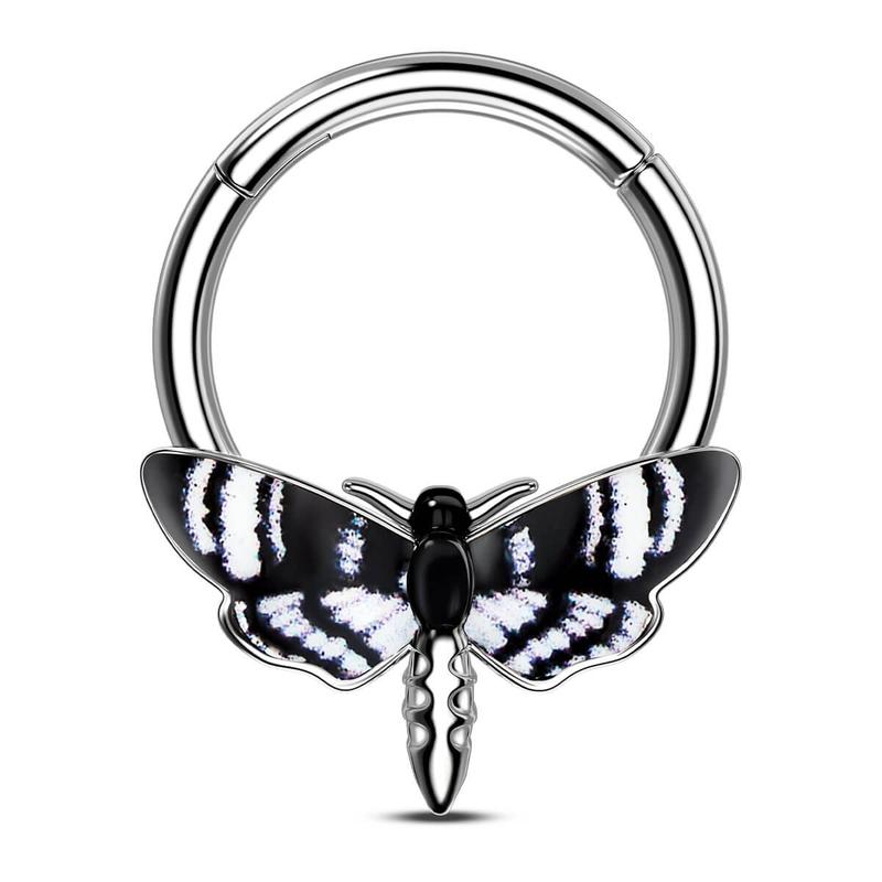 Oufer 16G Hawk Moth Septum Ring Daith Hoop