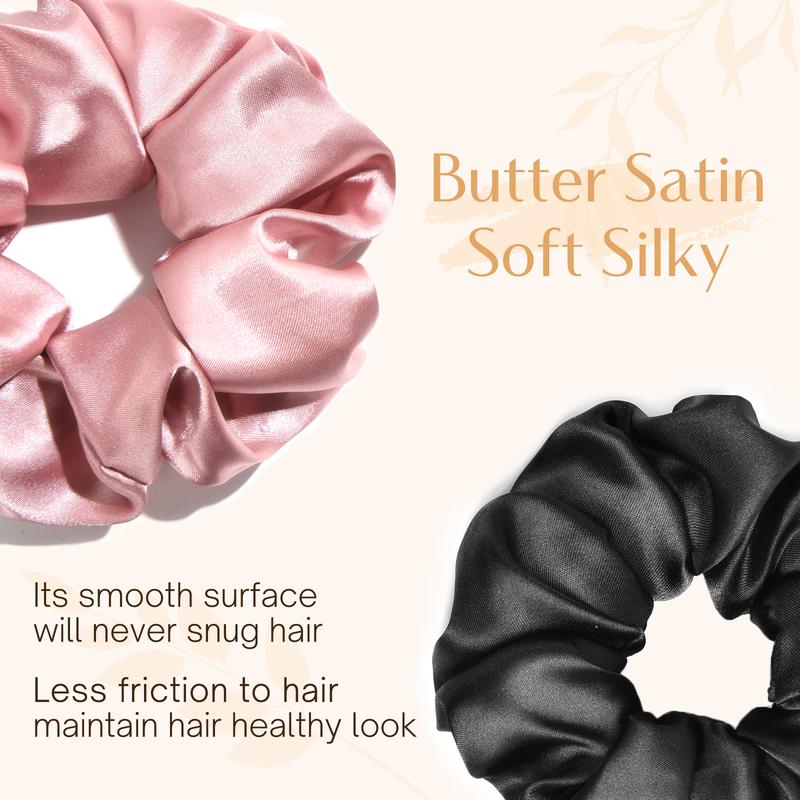 Glossy Satin Scrunchies for Hair Satin Scrunchies for Girls