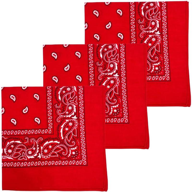 3 PCS 100% Cotton Bandana for Men & Women 22