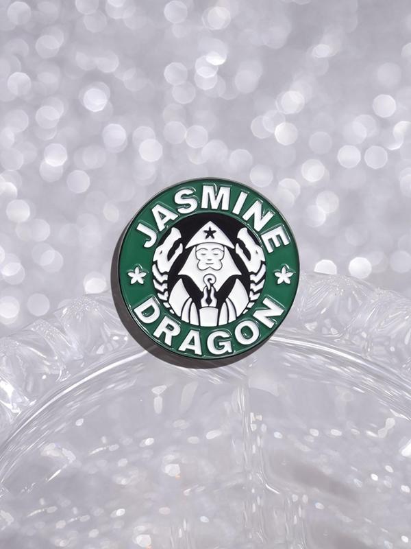 Cartoon Jasmine Dragon Design Brooch, Cute Clothes Badge, Fashion Alloy Accessories for Women & Men for Daily Clothing Decor