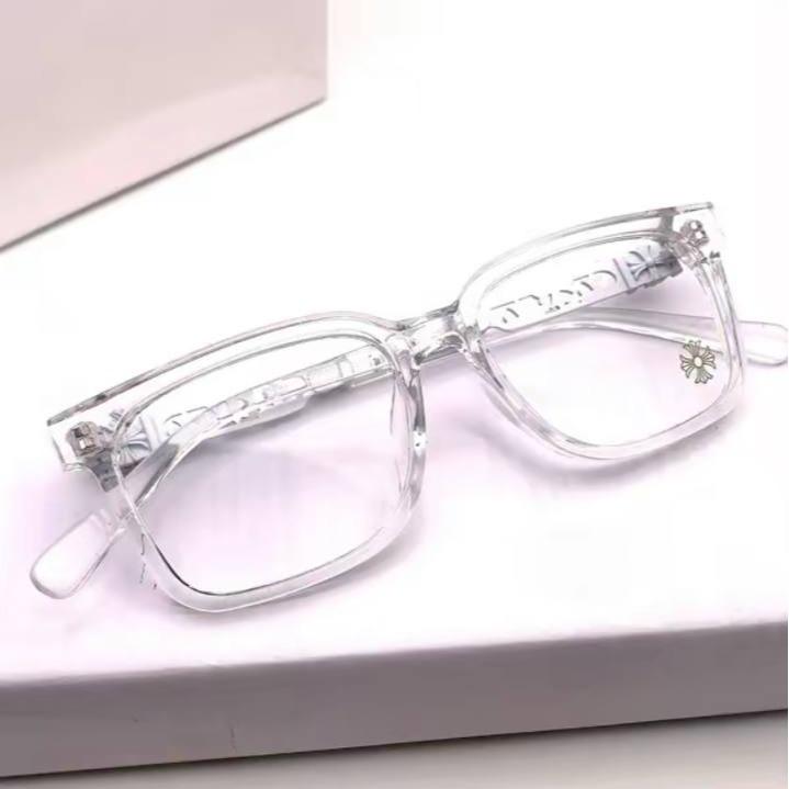 [NEW ARRIVAL] C HEART Square Eyeglasses Frame, Beautiful and luxurious, Full Box and cleaning cloth, Lightweight and Anti-dust Glasses, Top Trending Glasses 2024 for men and women, daily use for outdoor activities