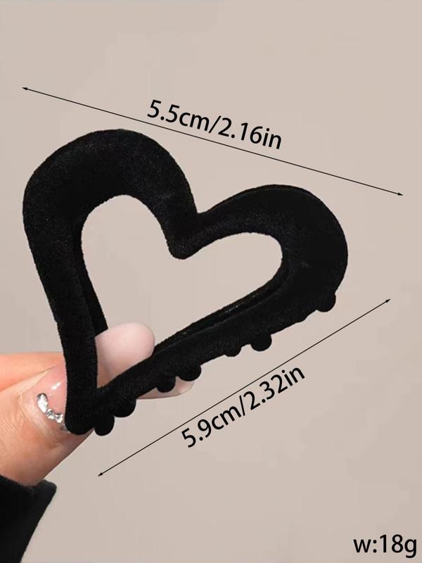 Heart Shape Hair Claw for Girlfriend, Elegant Cute Trendy Hair Claw for Girlfriend, Chic All-match Hair Accessories for Hairstyle Decor for Women & Girls