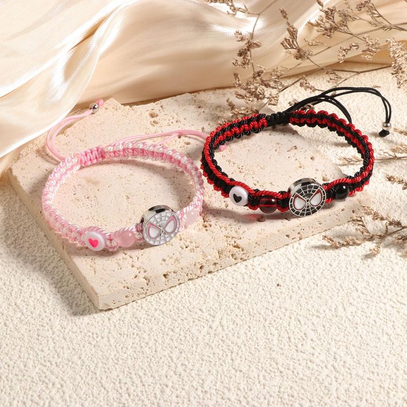 Friendship Couples Bracelets Set,Valentine's Day Birthday Jewelry Gifts for Bf and Gf Soulmate, Matching Spider Bracelet for Best Friend Bestie