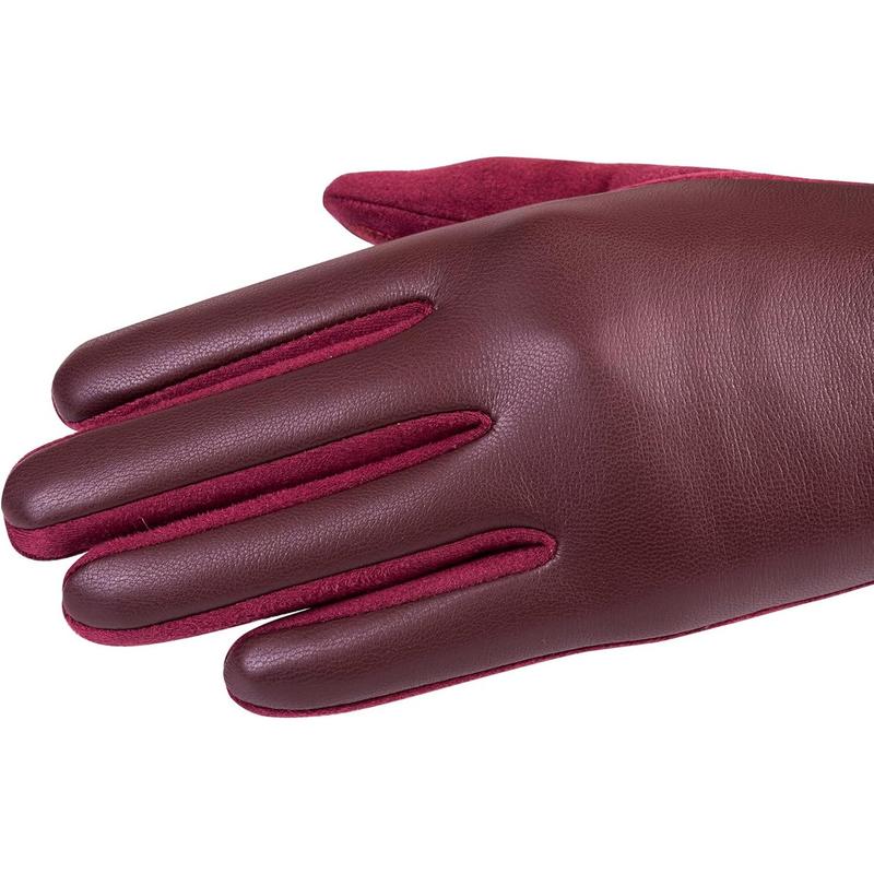 Winter Fashion Leather Gloves for Women, Touch Screen  Lined Outdoor Windproof Warm Suede Driving Dress Gloves