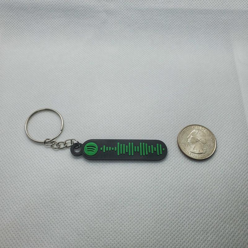 Spotify Music Code Keychain - Scannable Music Code Keychain - Scan to Play Song, Artist, or Playlist