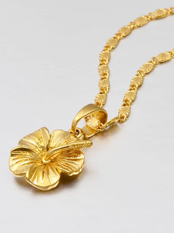 Flower Design Pendant Necklace for Women, Fashion Jewelry for Party, Daily Clothing Decor, Trendy All-match & Exquisite Jewelry for Birthday Gift