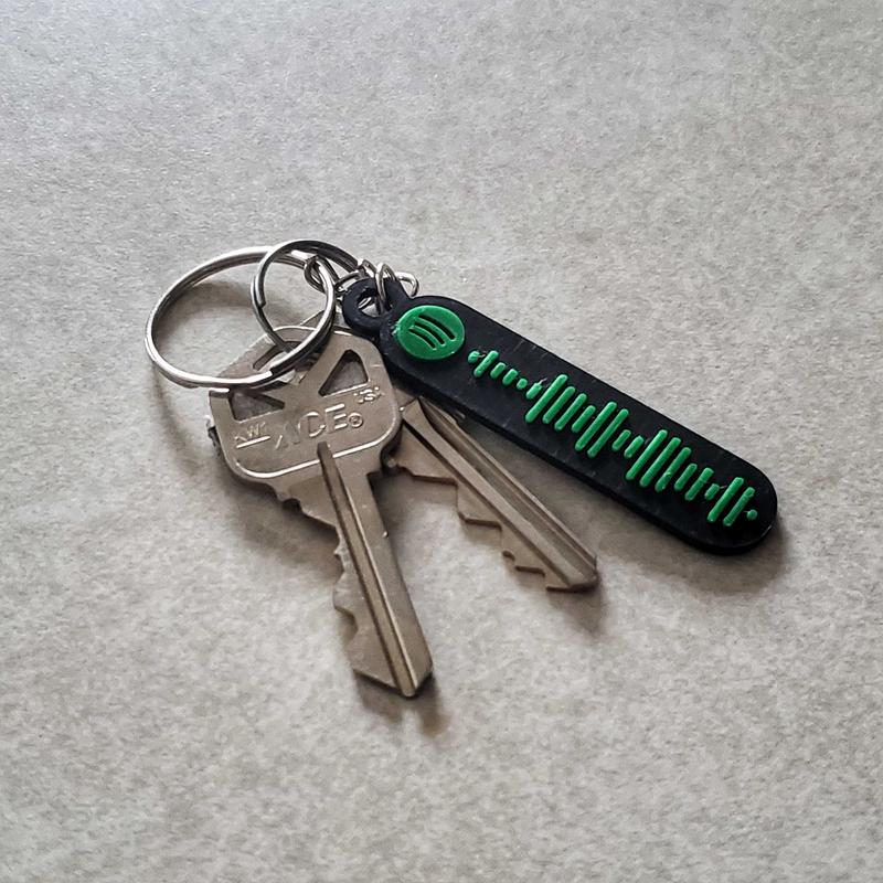 Spotify Music Code Keychain - Scannable Music Code Keychain - Scan to Play Song, Artist, or Playlist