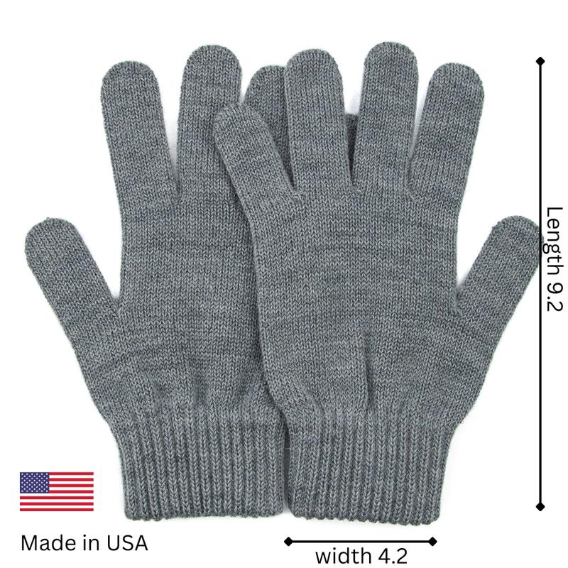 American Brand Time2Go Knitted Gloves for Men Warm Full Finger Gloves for Men