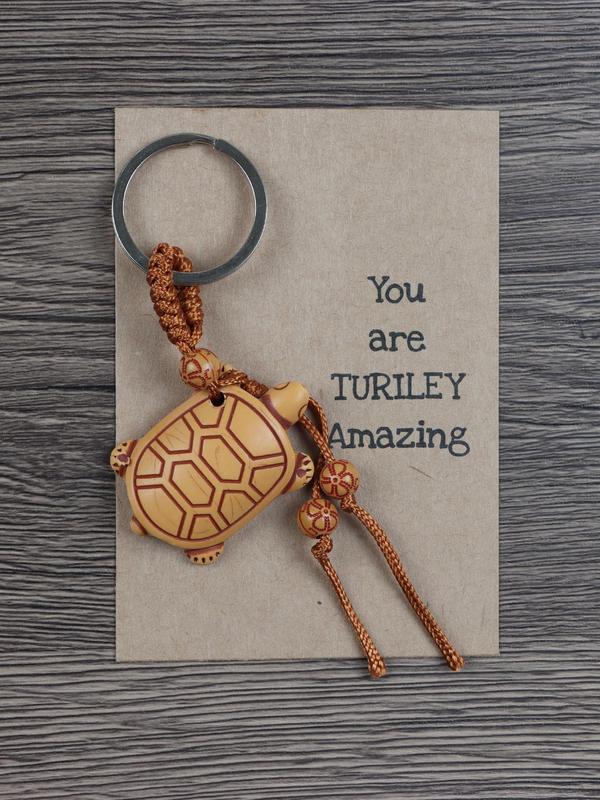 Cute Elephant Turtle Design Keychain, Vintage Braided Keychain for Car Keys, Fashion Accessories for Women & Men