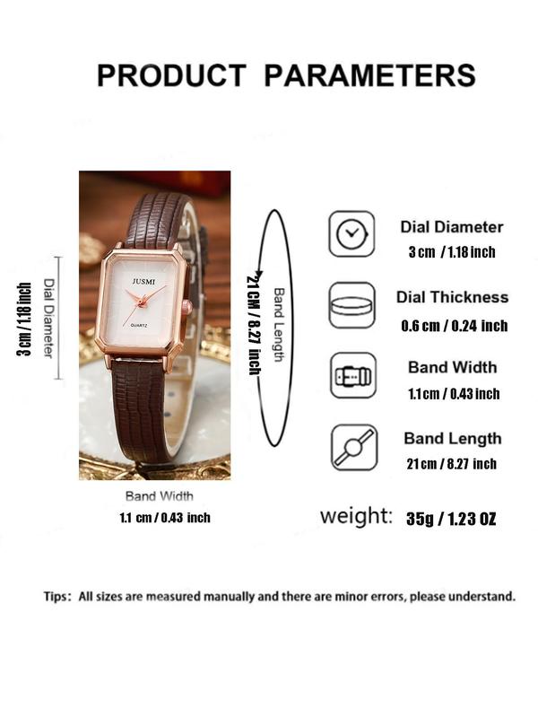 Women's Vintage Fashion Dial Quartz Watch, Fashion Watch for Party, Daily Clothing Decor, Trendy All-match & Exquisite Watch for Birthday Gift without Box