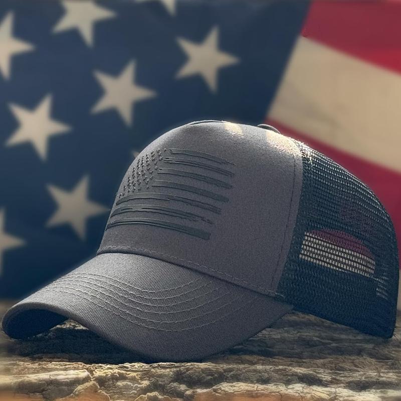 Flag Trucker Hats,  hat for Men and Women - Adjustale Baseball Cap, Outdoor Mesh Snap  - for Daily Use