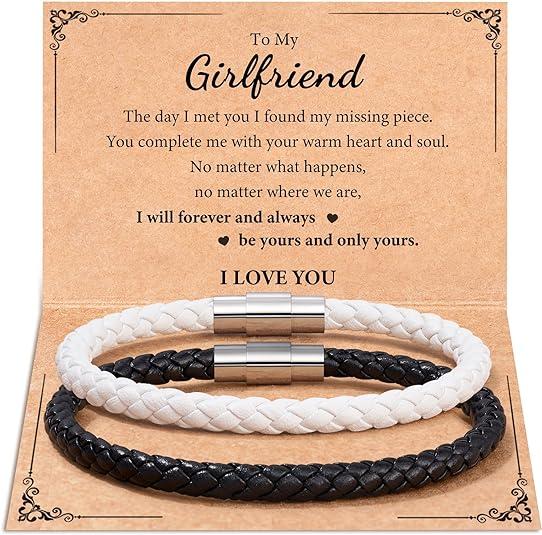 Valentines Day Birthday Gifts for Couples Matching Bracelet Love Gifts for Boyfriend Girlfriend