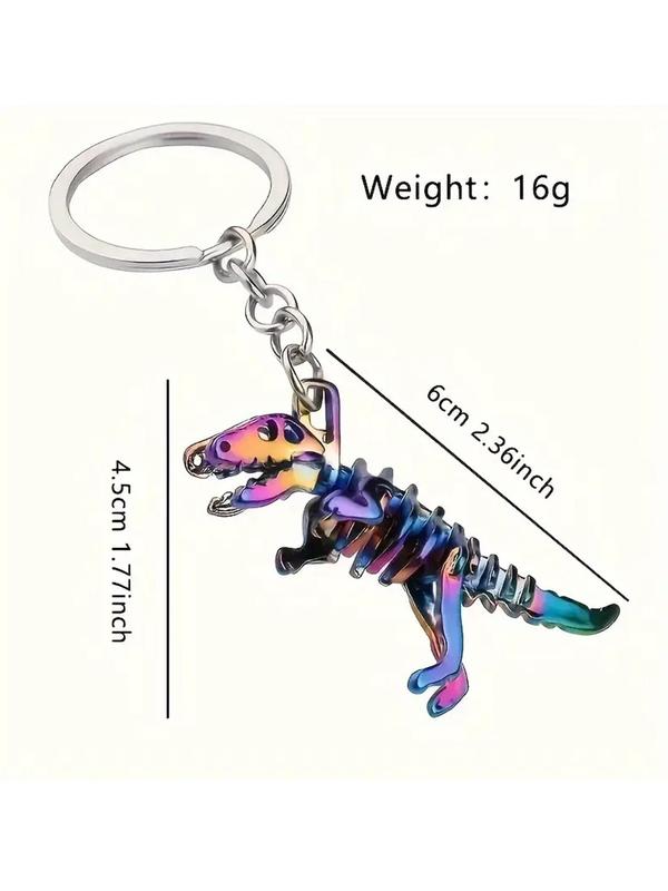 Cute Dinosaur Skull Design Keychain, 2024 Fashionable Creative New Novelty Keychain for Men & Women, Trendy Accessories for Bag, Backpack & Car Key