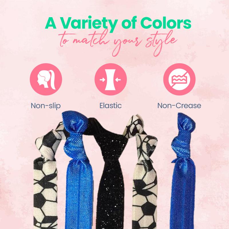 Soccer Hair Ties - Pick Your Favorite Color - Fashion Hair Accessory